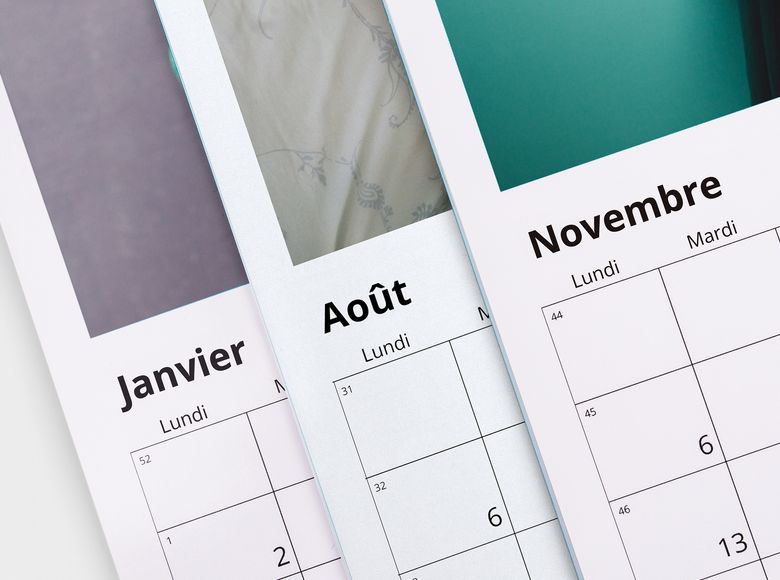 Découvrez la variété de calendriers disponibles chez JPG
